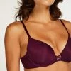 Hunkemöller Dames Lingerie Voorgevormde Beugel Bh Plunge - Paars - Maat B85