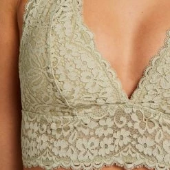 Hunkemöller Dames Lingerie Voorgevormde Halter Bralette Rose - Groen - Maat XL