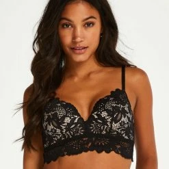 Hunkemöller Dames Lingerie Voorgevormde Longline Bh Zonder Beugel Shiloh - Zwart - Maat C75 -Lingerie-Dames-Badmode Winkel 550x660 368