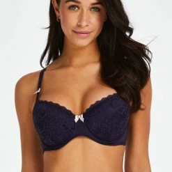Hunkemöller Dames Lingerie Voorgevormde Beugel Bh Maya - Blauw - Maat E70 -Lingerie-Dames-Badmode Winkel 550x660 377