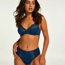 Hunkemöller Dames Lingerie Niet-voorgevormde Beugel Bh Diva - Blauw - Maat C80 -Lingerie-Dames-Badmode Winkel 550x660 454