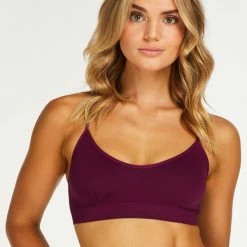 Hunkemöller Dames Lingerie Naadloze Bralette Rose - Paars - Maat S -Lingerie-Dames-Badmode Winkel 550x660 474