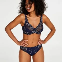 Hunkemöller Dames Lingerie Niet-voorgevormde Beugel Bh Diva - Blauw - Maat D90 -Lingerie-Dames-Badmode Winkel 550x660 81