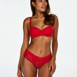 Hunkemöller Dames Lingerie Voorgevormde Beugel Bh Maya - Rood - Maat C80 -Lingerie-Dames-Badmode Winkel 550x661 3