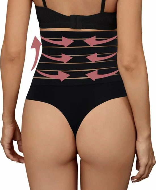 Wow Peach String Shaper Zwart Maat XL | New Thong Shaper | Corrigerend String | Onzichtbare String | String Met Hoge Taille | Shape Wear | High Waist String |Dames | Correctie Ondergoed|Naadloos String | Seamless Thong | Afslank 8 Wow Peach String Shaper Zwart Maat XL | New Thong Shaper | Corrigerend String | Onzichtbare String | String Met Hoge Taille | Shape Wear | High Waist String |Dames | Correctie Ondergoed|Naadloos String | Seamless Thong | Afslank - Afbeelding 8