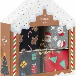 Merkloos 4 Stuks Kerst Damesslips - Kerstcadeau - Cadeauset - Damesondergoed - Maat M -Lingerie-Dames-Badmode Winkel 550x667 4