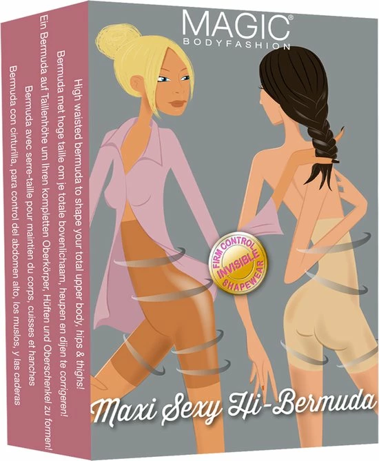 MAGIC Bodyfashion Maxi Sexy Hi Bermuda Latte Vrouwen - Maat L 9 MAGIC Bodyfashion Maxi Sexy Hi Bermuda Latte Vrouwen - Maat L - Afbeelding 9