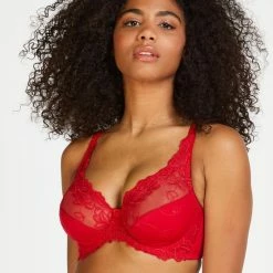 Hunkemöller Dames Lingerie Niet-voorgevormde Beugel Bh Diva - Rood - Maat C80 -Lingerie-Dames-Badmode Winkel 550x672 2