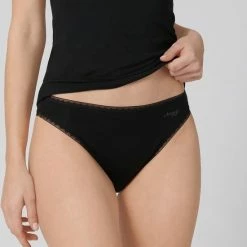 Sloggi Dames Basic Tai GO Organische Slip 2-pack - M - Zwart -Lingerie-Dames-Badmode Winkel 550x674 2