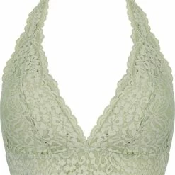 Hunkemöller Dames Lingerie Voorgevormde Halter Bralette Rose - Groen - Maat XL -Lingerie-Dames-Badmode Winkel 550x682 2