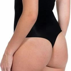 MAGIC Bodyfashion Hi Waist Thong Zwart Vrouwen - Maat L -Lingerie-Dames-Badmode Winkel 550x684 2
