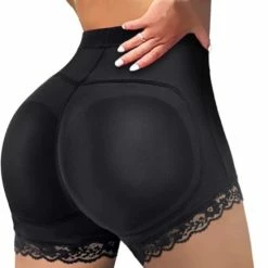 Sara Shop Butt Lifter - Slipje Met Vulling - Corrigerend Ondergoed Dames - Buttlifter- Volle Billen -Zwart - Maat XXL
