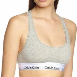 Calvin Klein Modern Cotton Top Dames - Grijs - Maat S -Lingerie-Dames-Badmode Winkel 550x686 4