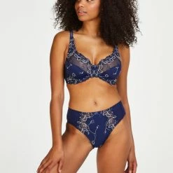 Hunkemöller Dames Lingerie Hoge Slip Diva - Blauw - Maat S -Lingerie-Dames-Badmode Winkel 550x688 4