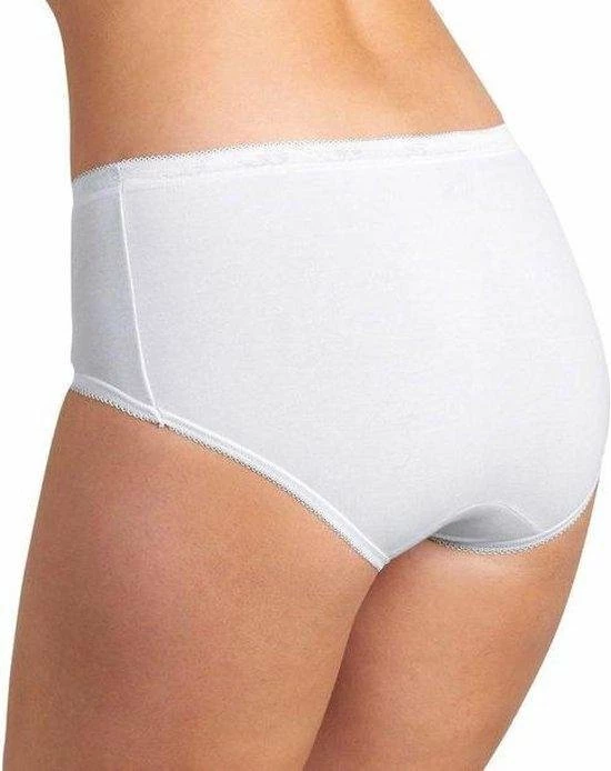 Sloggi Midi Basic Slip 3pack Dames Katoen Wit, Maat 46 2 Sloggi Midi Basic Slip 3pack Dames Katoen Wit, Maat 46 - Afbeelding 2