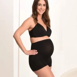 Mamsy Zwangerschaps BOXERSHORTS Met Shapewear Effect (ZWART M/L) -Lingerie-Dames-Badmode Winkel 550x715 3