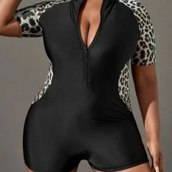 Merkloos Zwempak Met Pijpjes Leopard Design Maat 4xl Eu 48 Xxxxl -Lingerie-Dames-Badmode Winkel 550x718 3