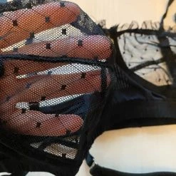 Merkloos Bagno Linda Kanten Lingerieset | Ondergoed | Beha Slipje Set | G-string | Zwart - Large -Lingerie-Dames-Badmode Winkel 550x733 24