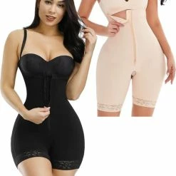 Chibaa - Slimming Bodysuit - Zwart - Maat: 3XL/4XL - Body Shaper - Shapewear - Corrigerende Body - Butt Lift - Afslank -Lingerie-Dames-Badmode Winkel 550x741 4