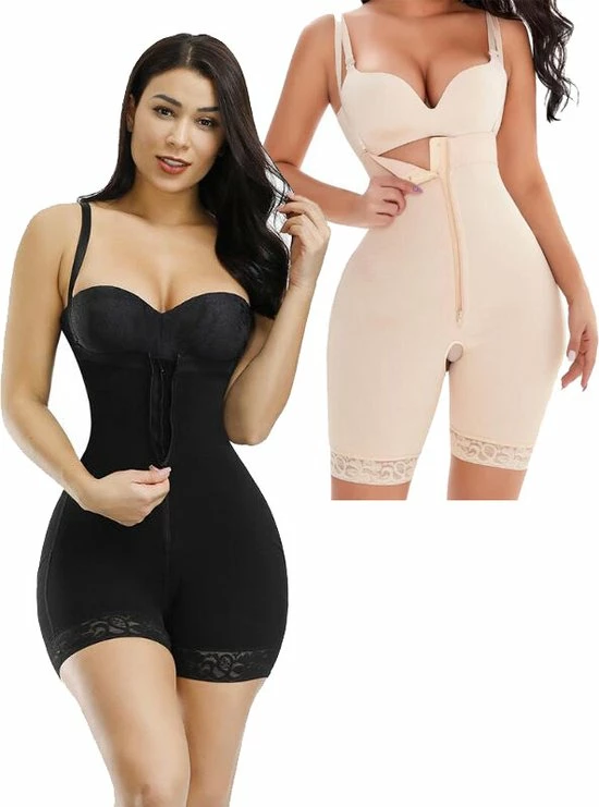 Chibaa - Slimming Bodysuit Met Opening Voor Toiletbezoek - Nude - Maat: 5XL - Body Shaper - Shapewear - Corrigerende Body - Butt Lift - Afslank 9 Chibaa - Slimming Bodysuit Met Opening Voor Toiletbezoek - Nude - Maat: 5XL - Body Shaper - Shapewear - Corrigerende Body - Butt Lift - Afslank - Afbeelding 9