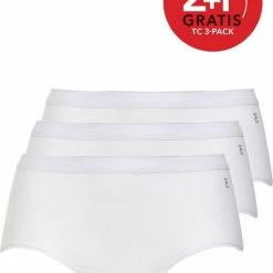 Ten Cate Midi 3Pack Basic Wit - Maat XXL -Lingerie-Dames-Badmode Winkel 550x742 2