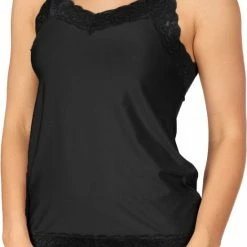 Ten Cate Secrets Dames Hemd - Spaghetti Lace - 31912 - S - Zwart