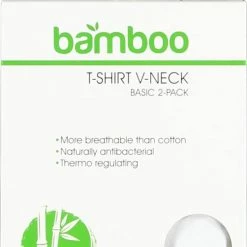 Apollo Bamboo T-shirts | MAAT L | 2-pack Heren T-shirts | Wit -Lingerie-Dames-Badmode Winkel 550x782 3