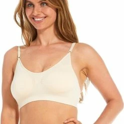 MAGIC Bodyfashion Bamboo Comfort Bra With Spaghetti Straps Cream Vrouwen - Maat L -Lingerie-Dames-Badmode Winkel 550x783 1