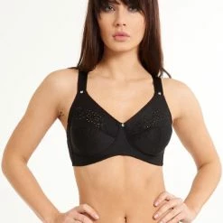 LingaDore - Basic Lisette Beugelloos - Maat 95D - Zwart - Zonder Beugel - Dames -Lingerie-Dames-Badmode Winkel 550x794