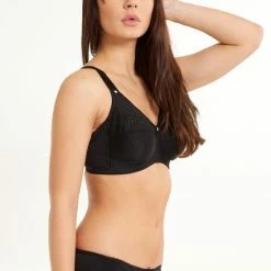 LingaDore - Basic Lisette Beugelloos - Maat 95D - Zwart - Zonder Beugel - Dames -Lingerie-Dames-Badmode Winkel 550x799