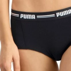 PUMA - Onderbroek Dames Iconic Mini Short - 2 Pack - Zwart - Maat: L -Lingerie-Dames-Badmode Winkel 550x802 3