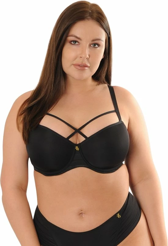 SAPPH - Rosie Voorgevormde BH Zwart - Maat 95C - Zwart - Met Beugel - Dames 6 SAPPH - Rosie Voorgevormde BH Zwart - Maat 95C - Zwart - Met Beugel - Dames - Afbeelding 6