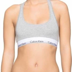 Calvin Klein Modern Cotton Top Dames - Grijs - Maat S -Lingerie-Dames-Badmode Winkel 550x811 3
