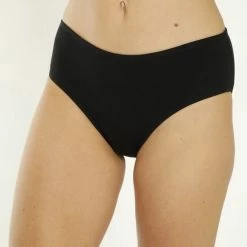 Marly MOON'S Hoge Taille - Midi Slip - Katoen - Ondergoed Dames - Dames Slips - XXL - Zwart - 1 Stuk
