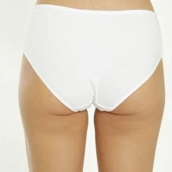 Marly MOON'S Hoge Taille - Midi Slip - Katoen - Ondergoed Dames - Dames Slips - L - Wit - 1 Stuk -Lingerie-Dames-Badmode Winkel 550x824 25