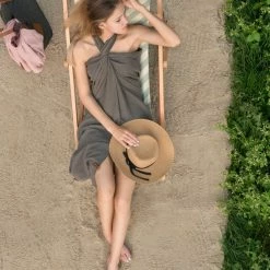 Knit Factory Liv Pareo - XL Sjaal - Stranddoek - Terra - 100% Biologisch Katoen -Lingerie-Dames-Badmode Winkel 550x824 44