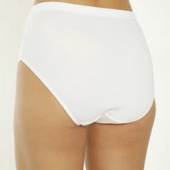 Marly MOON'S Hoge Taille Ribana - 100% Katoen - Ondergoed Dames Slips - L - Wit - 1 Stuk 11 Marly MOON'S Hoge Taille Ribana - 100% Katoen - Ondergoed Dames Slips - L - Wit - 1 Stuk -Lingerie-Dames-Badmode Winkel 550x824 5