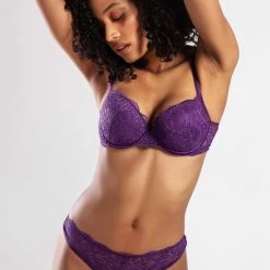 Merkloos Colors Dames Lingerie Voorgevormde Push Up BH | Black Friday SALE - PAARS - Maat 80B -Lingerie-Dames-Badmode Winkel 550x825 40