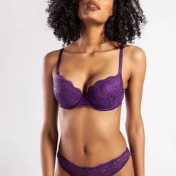 Merkloos Colors Dames Lingerie Voorgevormde Push Up BH | Black Friday SALE - PAARS - Maat 80B -Lingerie-Dames-Badmode Winkel 550x825 42