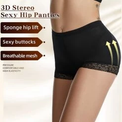 Sara Shop- Butt Lifter - Volle Billen - Slipje Met Vulling - Verbetert Je Natuurlijke Vorm - Shapewear Voor Billen - Corrigerend Ondergoed Dames - Tummy Control - Buttlifter- Volle Billen -Zwart / Maat M - Topkwaliteit -Lingerie-Dames-Badmode Winkel 550x834 2