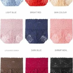 Merkloos 3 In 1 Dames Naadloze Kanten Hipster | Hoge Taille Slips | Butt Lifter | Zwart - Maat S - 3 Stuks -Lingerie-Dames-Badmode Winkel 550x838